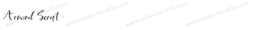 Armorel Script字体转换